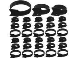 Lote De 150 Clips Para Cables, Cierres De Velcro Con Cabezas De Gato Para Organización.