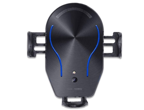 Cargador de coche inalámbrico, soporte de rotación automática de 360 con sensor táctil de 10 W con entrada tipo c/micro (negro)