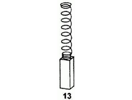Asein Carbon Cepelles 0201 para Black & Decker & Felisatti 6.35x6.35x13 mm