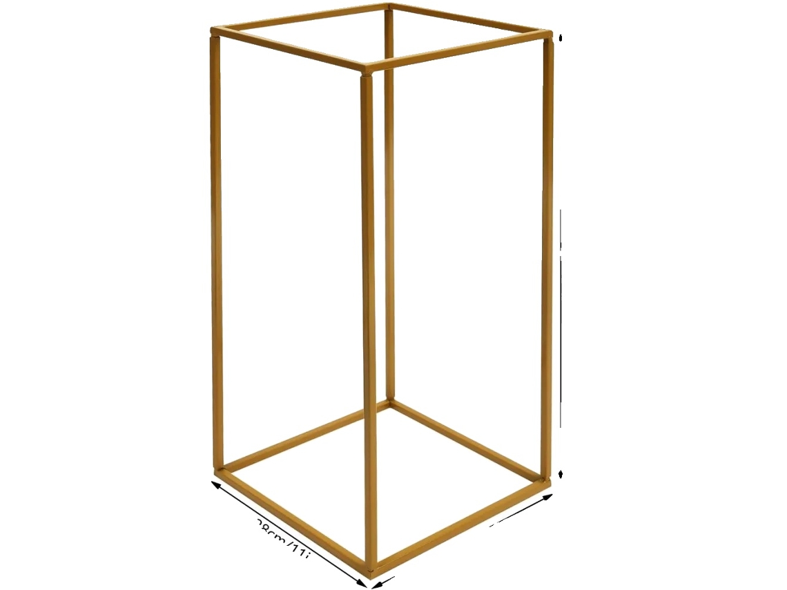 Puesto de flores, construcción de metal, diseño moderno, OEM dorado