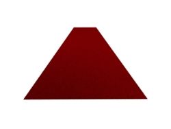 Pista de carreras Uni Indoor (césped artificial) - 10 x 2 m - Rojo