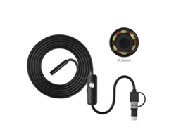 Cámara De Inspección Endoscopio Borescopio Android Usb De 7 Mm Impermeable Con 6 Led 3 En 1