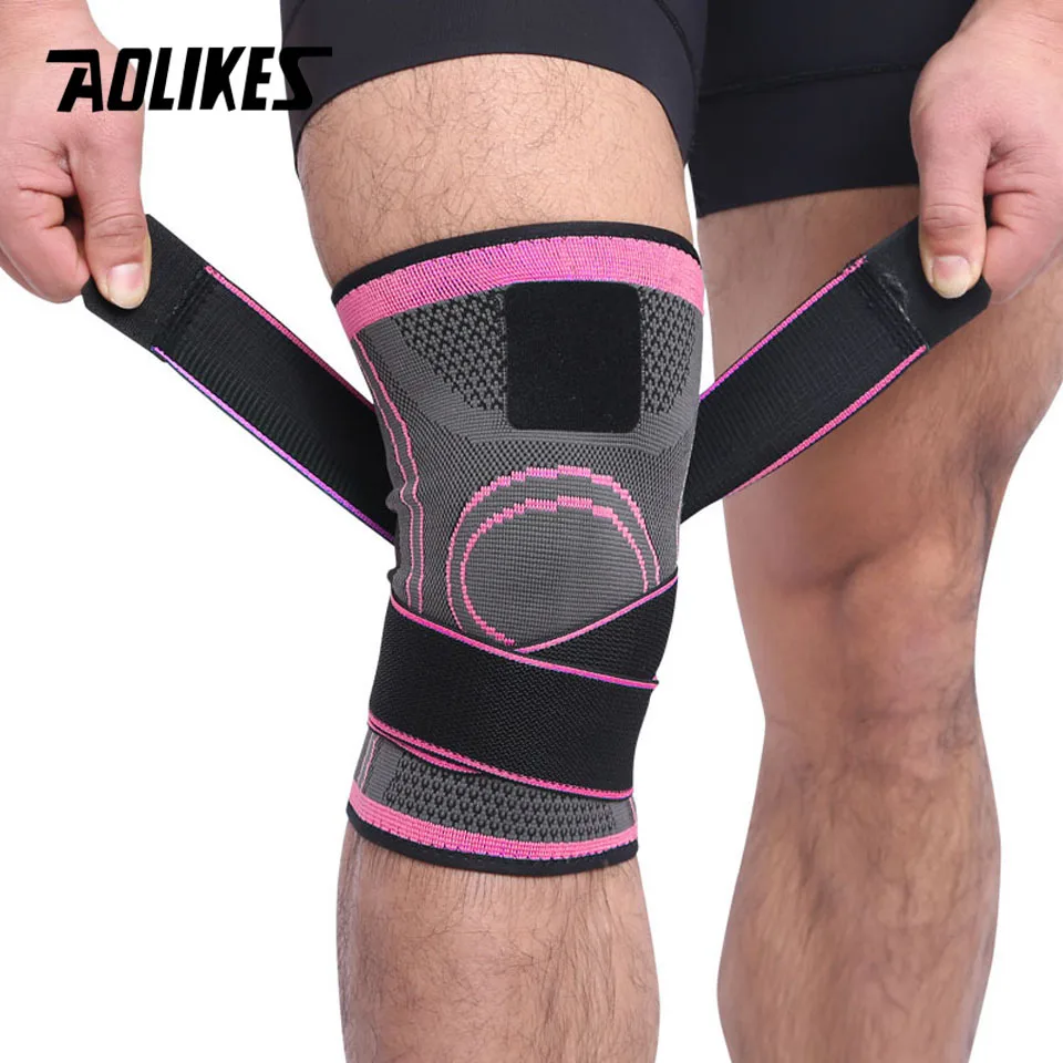 Rodilleras unisex (rosa, talla XL), aptas para correr, caminar y otros deportes, que previenen lesiones articulares.