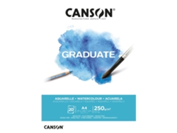 BLOC ACUARELA CANSON GRADUATE A4 20 HJ. 250 Gr