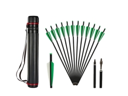 Flechas de ballesta, material de carbono mixto, punta extraíble, 24 piezas de 20 pulgadas DB OEM