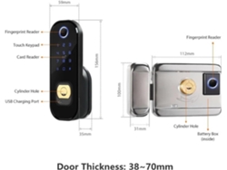 Tuya Serrure Biométrique Double Empreinte Digitale, Sans Clé, Wifi, Électronique