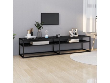 Mueble para la televisión VIDAXL Negro Cristal (180x40x40,5 cm)