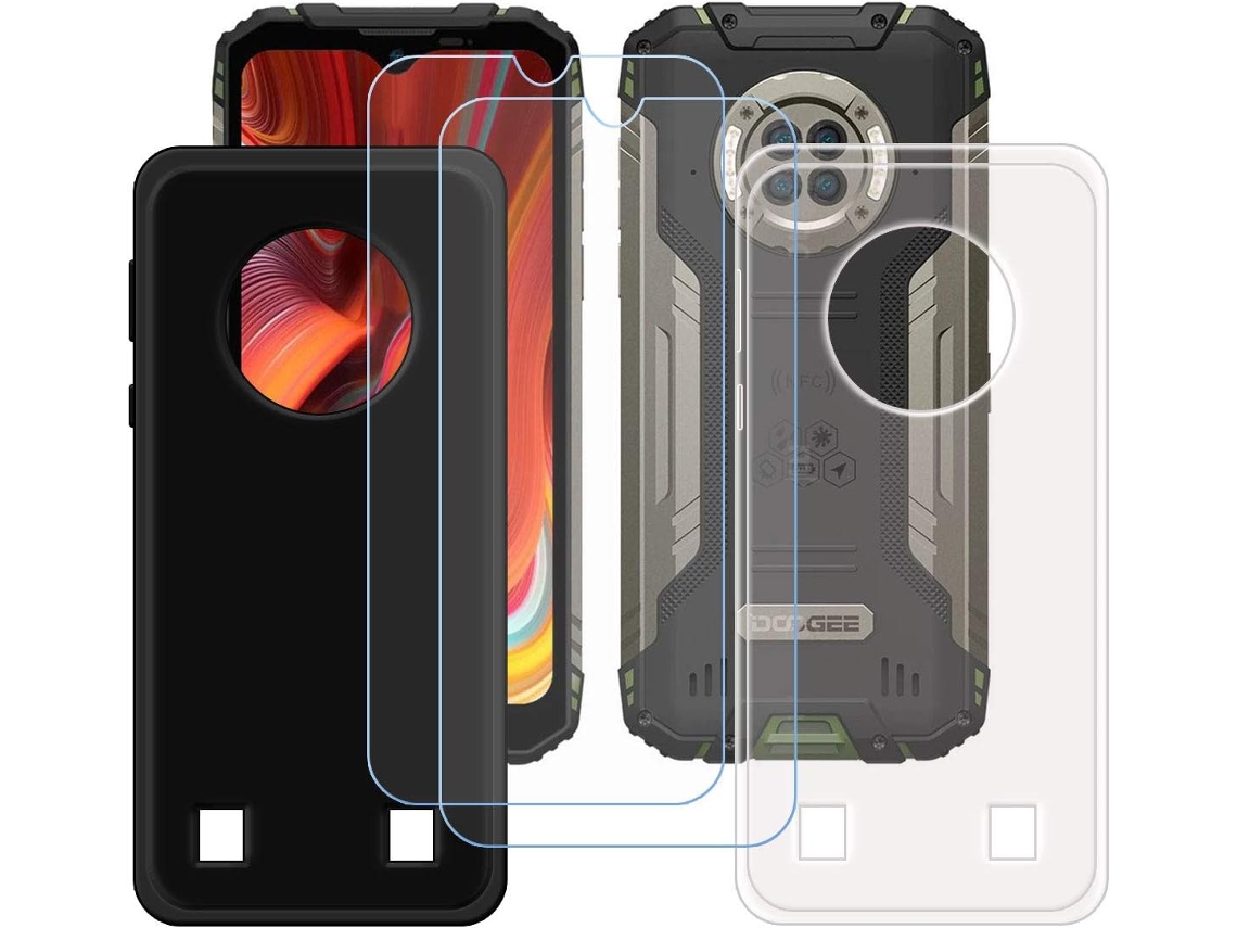 Conjunto de Protectores de Pantalla Antiqueda Filme para Doogee S96 Pro HONGWE. Transparente (2un)
