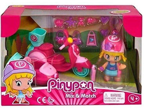Muñeca FAMOSA Pinypon - Moto Con Sidecar+Figura
