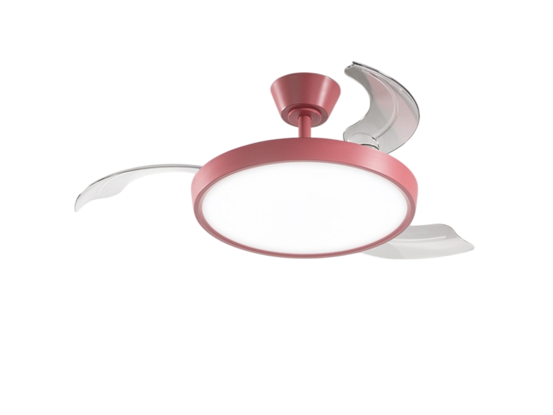 Ventilador de techo Perenz 7196 R CT rojo con luz Ø 106 cm, 3 aspas, 6 velocidades, motor DC de 40 W, silencioso