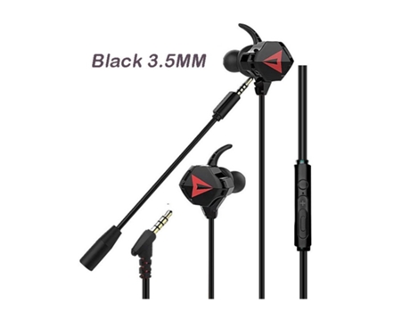 Auriculares Juego con juego de micrófono dual desmontable para Ps4 Pc Laptop Interfaz negra de 3,5 mm