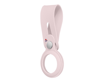 Correa Protectora de Silicona Airtag Suave Al Tacto Rosa Decodificado Ultraligero