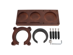 Soporte universal para prensador de café, madera maciza, 51 x 53 x 58 mm