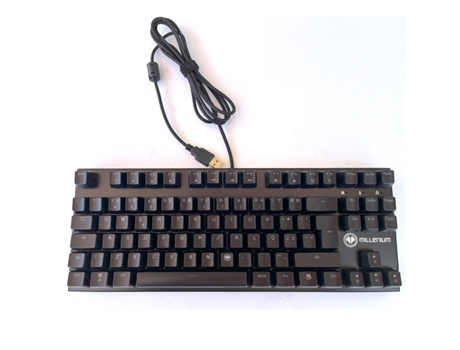 Teclado Mecánico TKL Gaming MILLENIUM MT2MINIPT RGB Driver Software QWERTY Portugués Cable USB trenzado