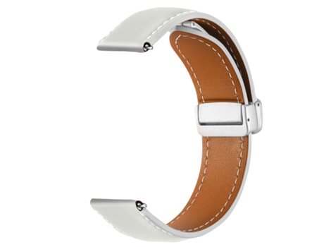 Correa para Galaxy Watch 5 / 5 Pro / 4 Cuero Cierre Hebilla Magnética Blanco AVIZAR