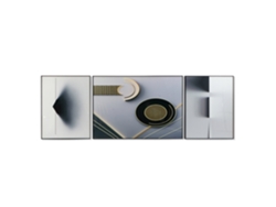 Set 3 Cuadro Aluminio Mdf Abstracto 240x3x80cm