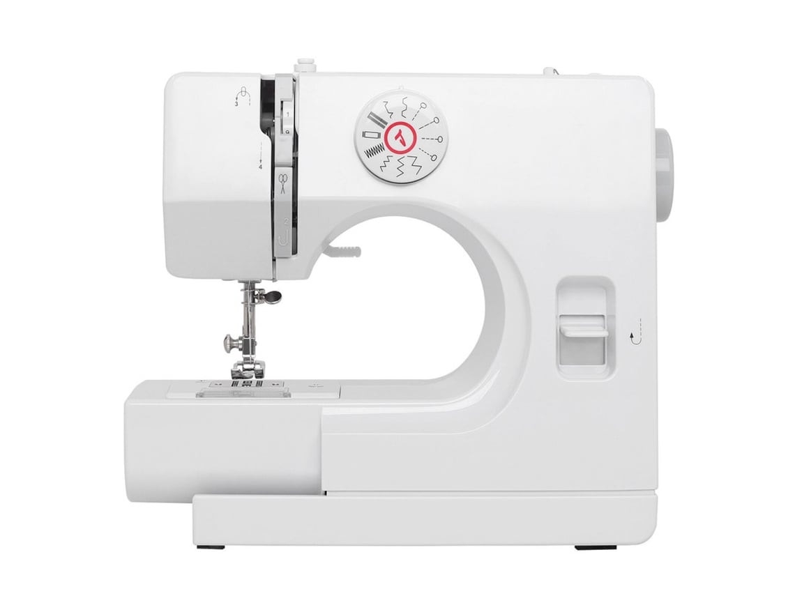 Minimáquina de coser Orysin, pequeña máquina de coser portátil con puntada inversa y 12 puntadas integradas.