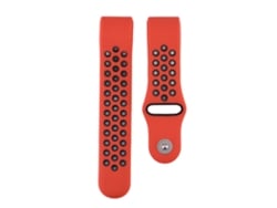 Rebe-cinta De Substituição De Silicone Preto E Vermelho Para Fitbit Charge2