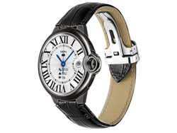 Reloj inteligente Bestvite con llamadas Bluetooth, monitorización de frecuencia cardíaca y diseño moderno (negro)