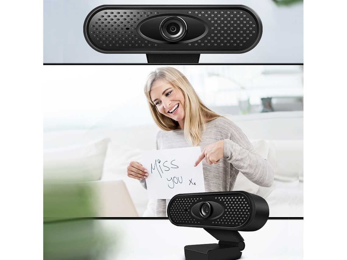Cámara Web Hd 1080p Con Micrófono Integrado, Plug And Play Para Pc Y Portátiles.