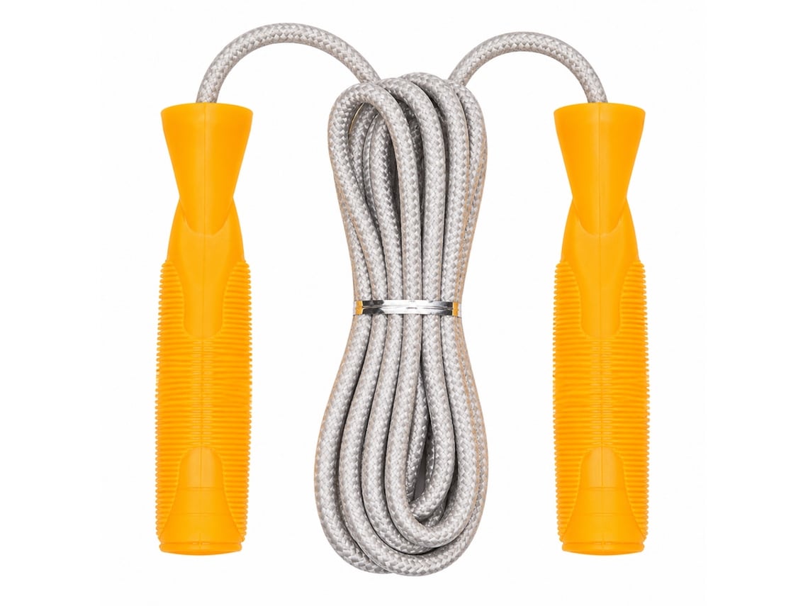 Corda De Saltar Kang Mei Te 507-3 Amarelo + Cinzento