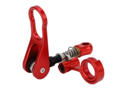 2026-abrazadera De Asiento Y Clip De Marco Trasero De Liberación Rápida Aluminio Anodizado Rojo Para Bicicleta Plegable Brompton