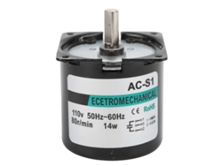 Micromotorreductor con reductor de velocidad de imán permanente, 14 W, 80 rpm, CA 110 V, accesorios para bricolaje
