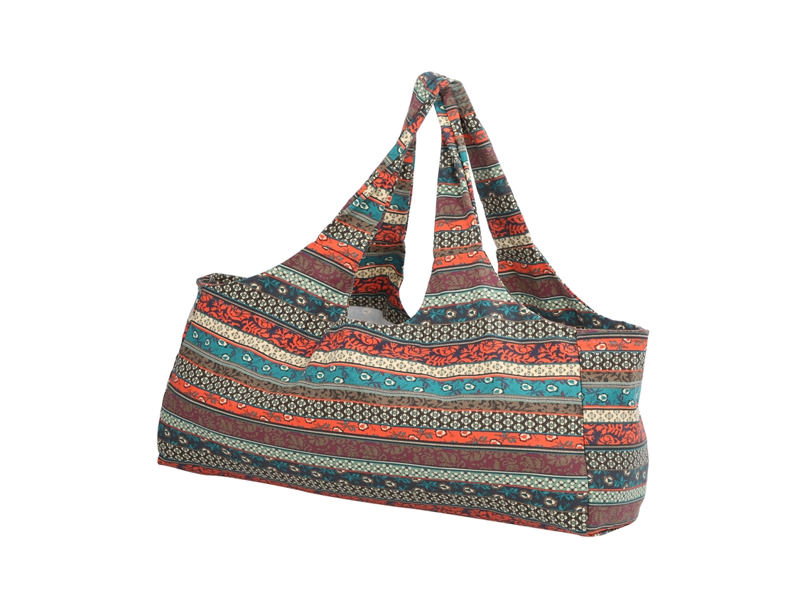 Bolsa De Yoga Extragrande Y Transpirable De Estilo Étnico Para Viajes, Gimnasio Y Almacenamiento De Equipo.