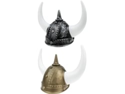 Casco Vikingo Con Cuernos De Buey, Juego De 2 Para Adultos, Accesorio Para Disfraces Medievales Y Cosplay.