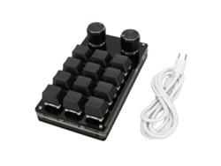 Mini Teclado Con 12 Teclas, 2 Botones, Interruptores Azules, Retroiluminación Rgb, Plug And Play, Programable Para Juegos, Oficina Y Multimedia.