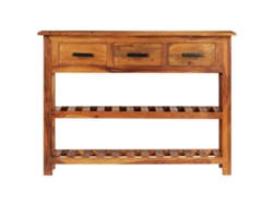 Maison Exclusive - Aparador Con 3 Cajones Madera Maciza De Acacia 110x30x80 Cm