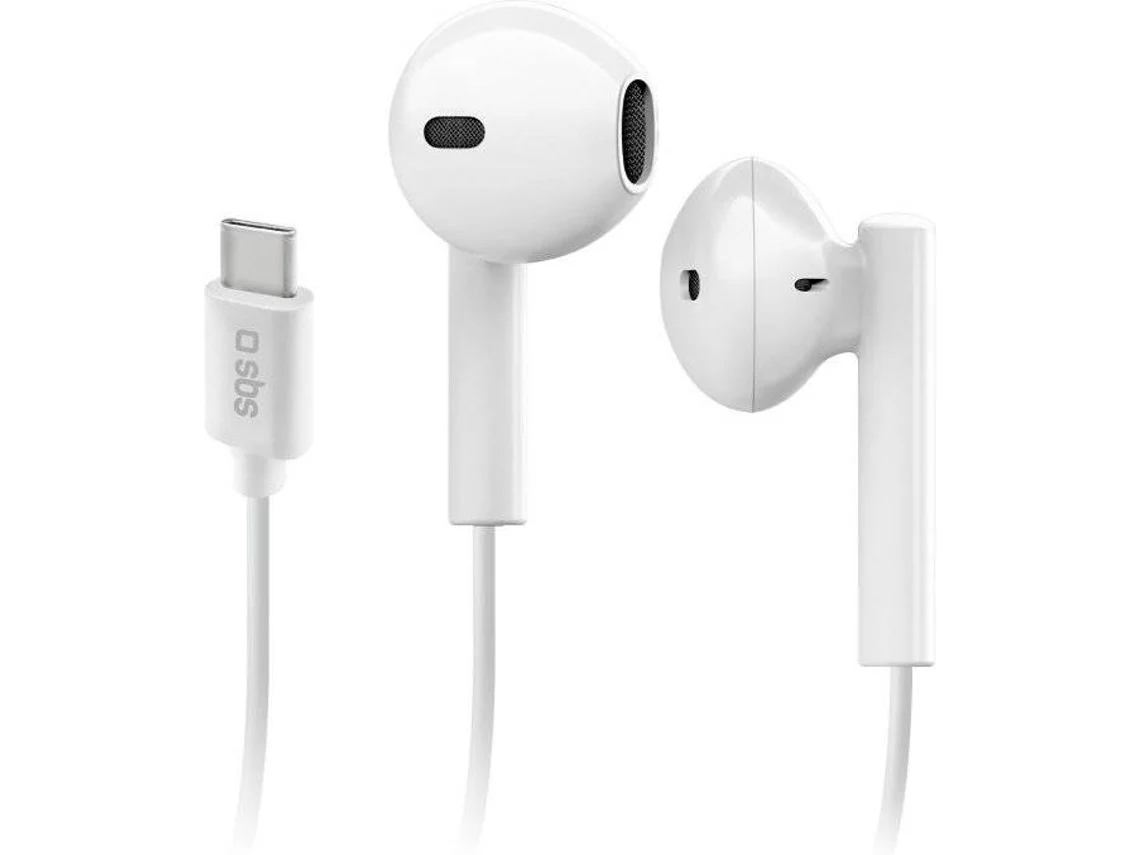 Auriculares con Cable SBS Studio Mix 65C (In Ear - Micrófono - Blanco)