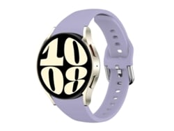 Bracelete Para Samsung Galaxy Watch Fe / 7 / 6 / 5 / 4 - Silicone Fino - Roxo Escuro