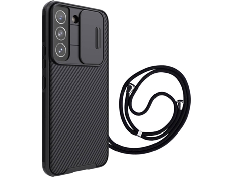 Funda Samsung S22 Plus Nillkin Camshield con Cordon Negro