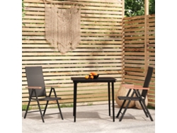 Juego de comedor de jardín de 3 piezas DKD Home Decor en negro