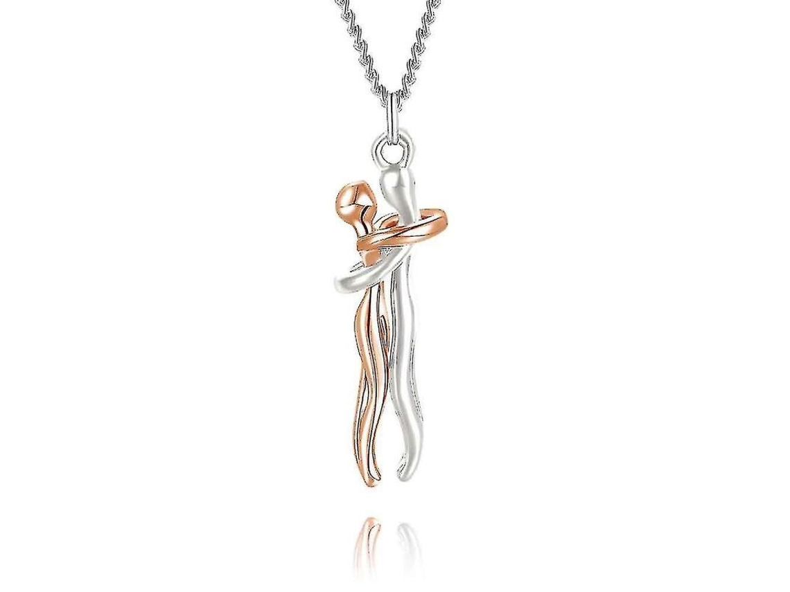 2026-colgante De Collar De Pareja Abrazo Estilo Amor Joyería Regalo Para Esposa Chicas Día De San Valentín