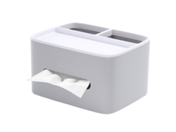 Caja multifuncional de PVC, portalápices, control remoto, servilletero, caja de almacenamiento, caja de servilletas cosméticas