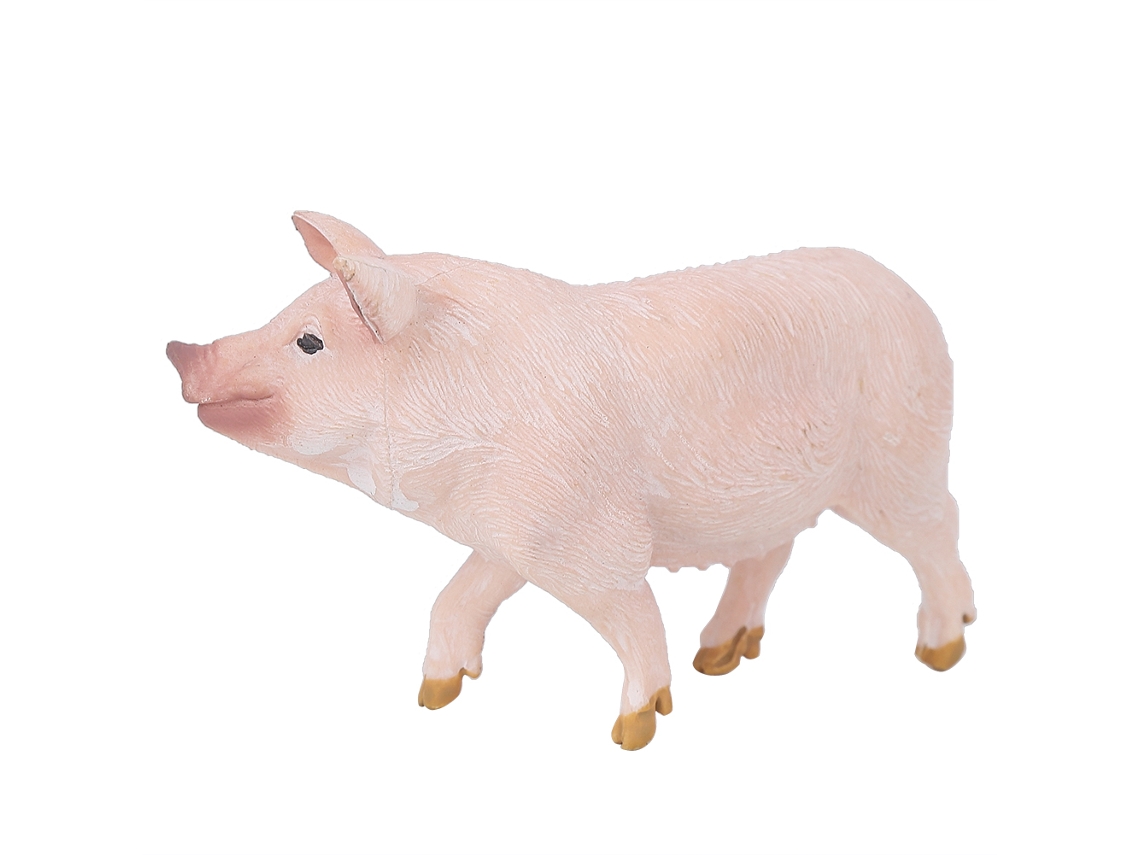 Ats-juguete Educativo Para Niños Modelo De Cerdo Animado Simulación Decoración Miniatura Para El Hogar