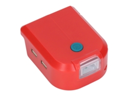 Adaptador convertidor de batería Cargador USB LED