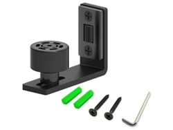 Guía De Suelo Negra Ajustable Para Puerta/pared Corredera De Madera