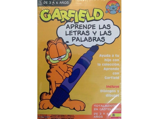 Juego PC Garfield Aprende Las Letras y Las palabras