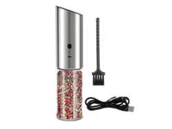 Molinillo eléctrico de sal y pimienta, recargable por USB, ajustable, con revestimiento cerámico. Rosewell (1 unidad)