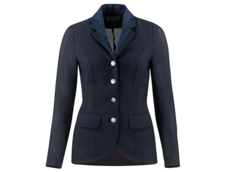 Chaqueta de Mujer para Equitación B VERTIGO Rejilla Gabrielle Punto Azul (40)