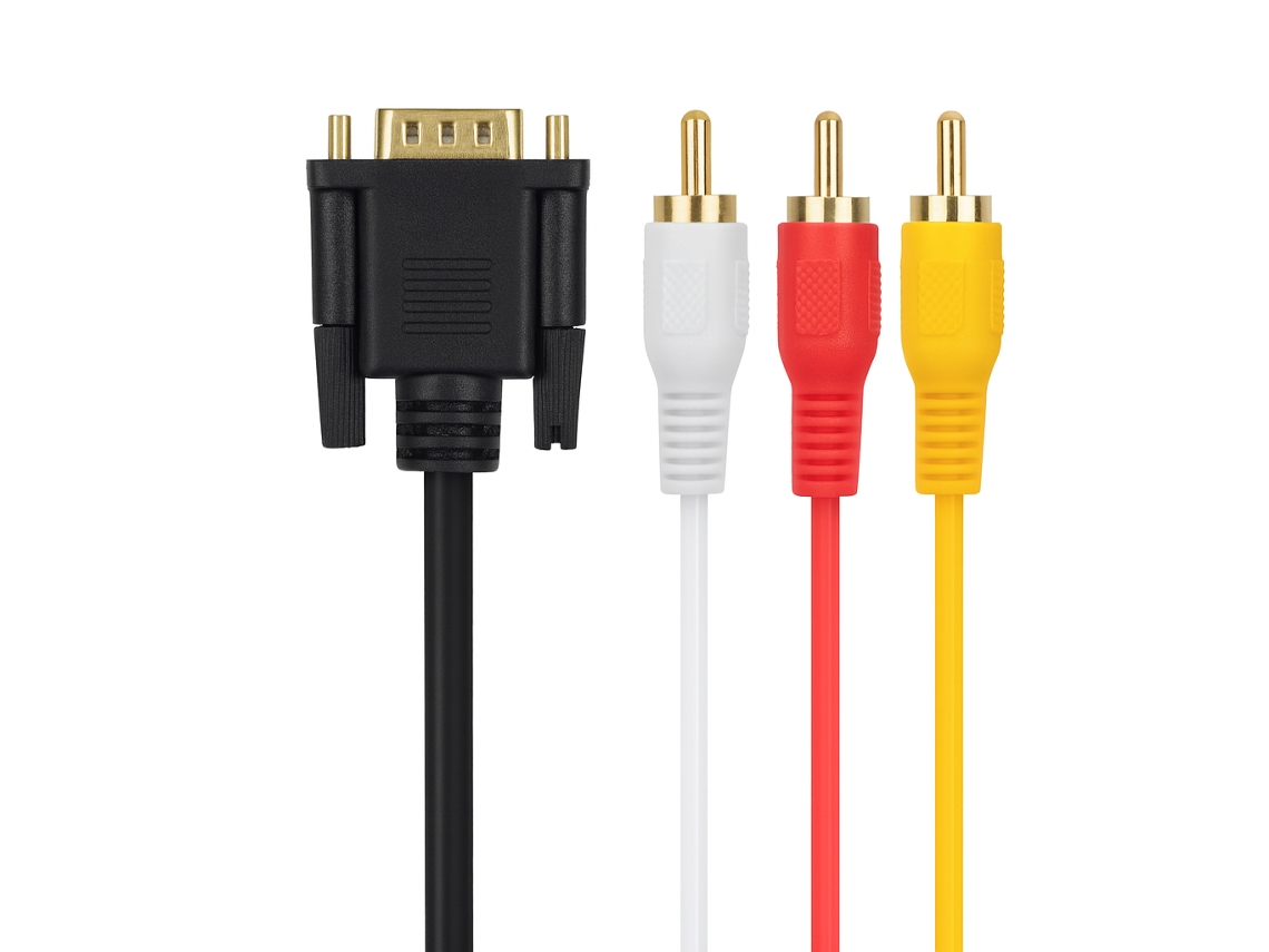 Cable VGA M a 3 RCA M de 1,5 m Xin Yue 8718 negro