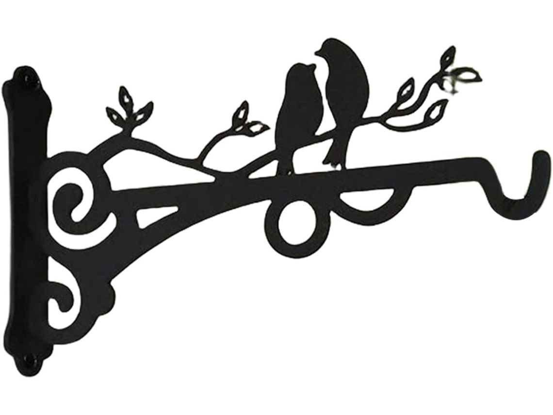 Ganchos De Pared Metálicos: Abrazaderass, Brazo De Montaje Decorativo Soporte De Hierro Forjado Para Soportes De