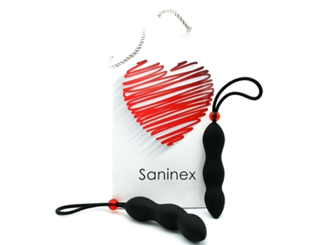 Plug Anal SANINEX SEXTOYS Climax Con Anillo De Pene (Negro)