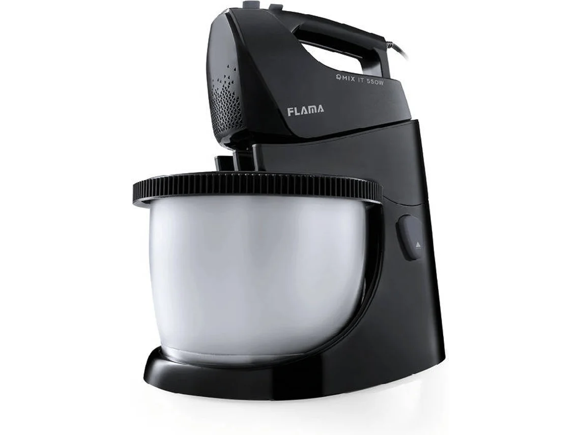 Batidora Amasadora con Bol FLAMA 1426FL (550 W - Bol 3 L - Negro)