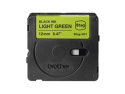 Cinta Doméstica BROTHER BTAGG31 Negro sobre Verde