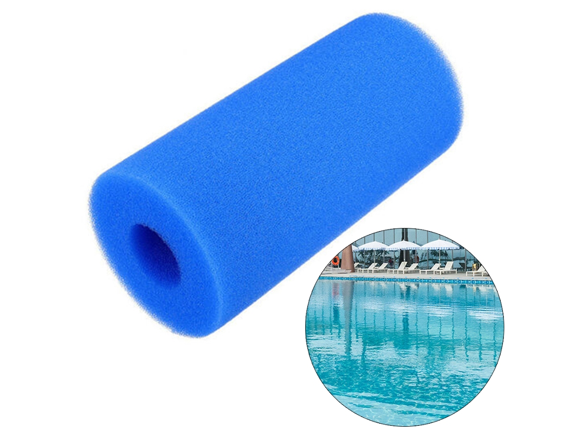 (2 Pacotes Comprados) Cartucho De Algodão Filtro Para Prensa Hidráulica De Piscina Azul Redondo azul 100