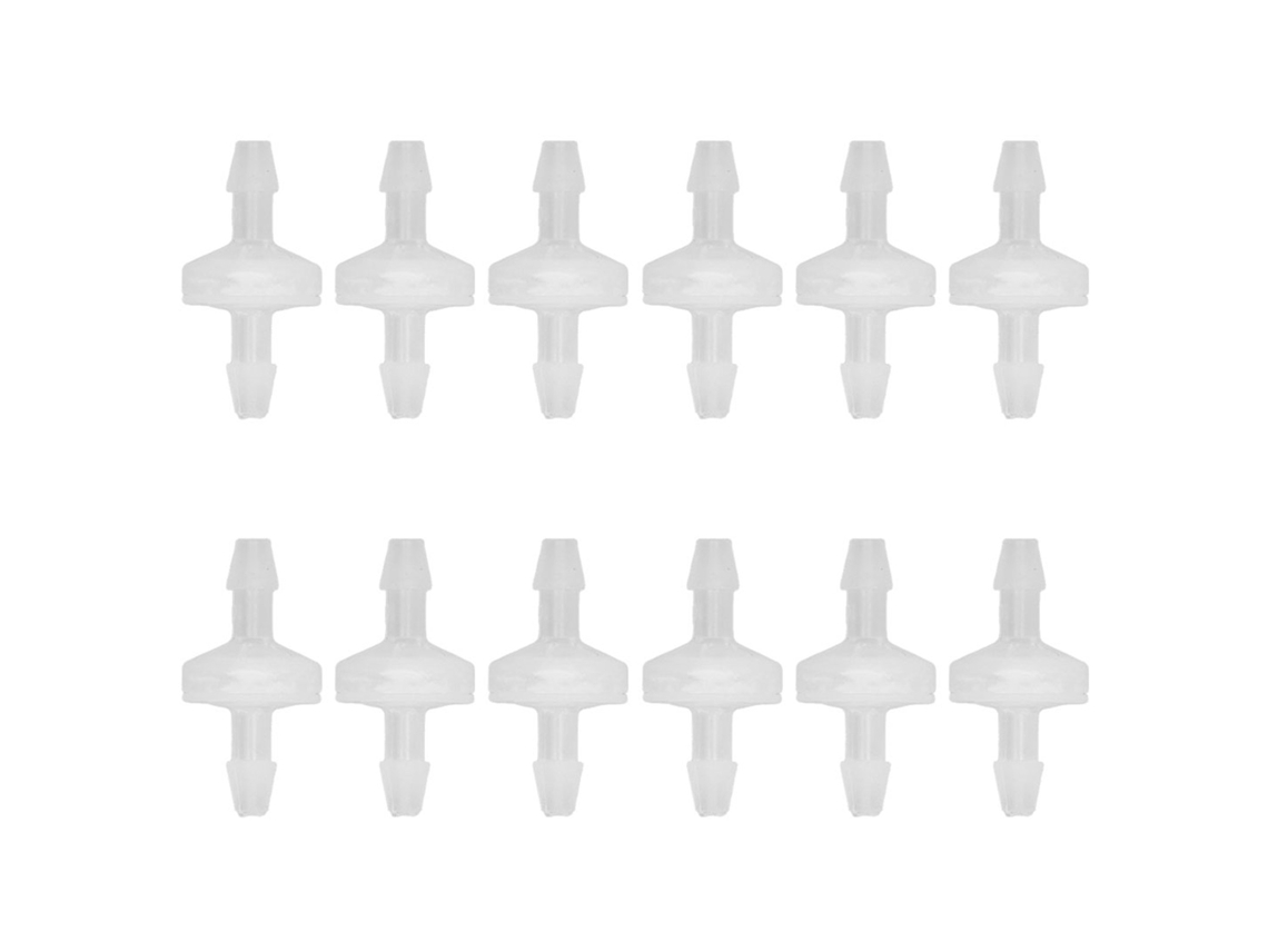 12 Válvulas Antirretorno Unidireccionales Para Acuario, Resistentes Al Ozono Y Al Aceite, Pp De 5,1 Mm.